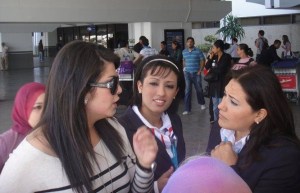 Asmae Mahalaoui picture on May 22nd 2010 as she reaches at Tunis airport 6