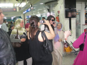 Asmae Mahalaoui picture on May 22nd 2010 as she reaches at Tunis airport 2