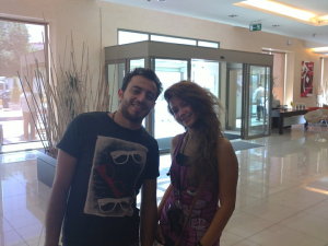 Basel Khoury with Rania Naguib from Egypt together