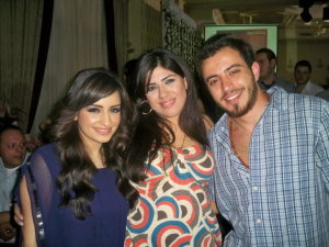 Basel Khoury at the birthday party of Syrian student Zaina together with Zena Aftimos 1