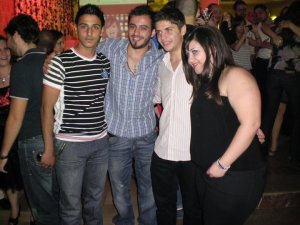 Basel Khoury at the birthday party of Syrian student Zaina 1