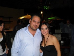 Aline Kessis picture at her birthday party held at one of Beirut restaurants 10