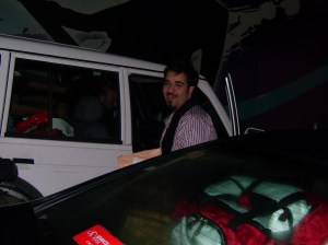 Kuwaiti student Abdul Aziz picture while leaving the star academy seven Adma building in Beirut 2