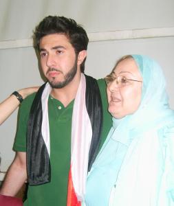 Mahmoud Choukri picture while leaving star academy Adma building after the prime with his mother