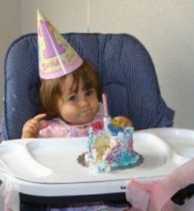 Recent pictures of Nancy Ajrams baby girl Mila during her celebration of her one year old birthday party in May 2010 at her house in Lebanon 1