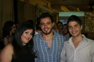 Star Academy Student Basel Khoury at Zaina birthday with Nassifs brother and sister Nancy and Anas