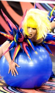 picture from the star academy prime on May 28th 2010 of Basem Fghali as lady Gaga 3