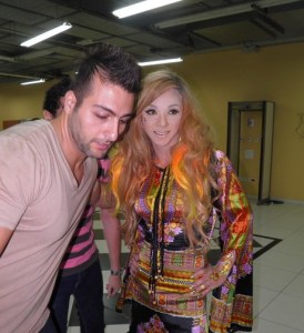 backstage picture of Basem Fghali at the pre final prime on May 18th 2010 in staracademy building 2