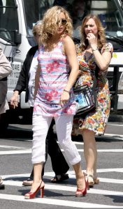 Kate Hudson spotted on May 26th 2010 at the filming set of Something Borrowed in New York 3