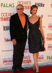 Dennis Hopper and Victoria Duffy attend the Oceans 13 Las Vegas Premiere on May 6th 2007 at the Palms Hotel Casino in Las Vegas