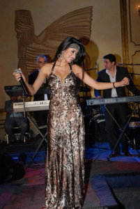 Rahma picture before joining star academy while singing at one of the parties 1