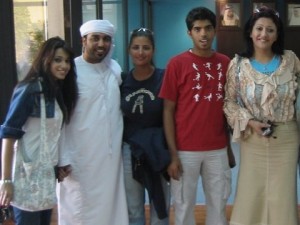 Rahma picture before joining star academy along with the cast of Najm Al Khaleej 1