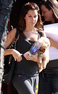 Ashley Tisdale spotted on May 28th 2010 as she was walking in Toronto Canada 1