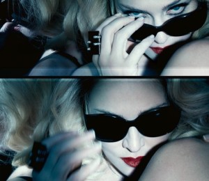 Madonna May 2010 ad photo shoot for her MDG sunglasses line 2