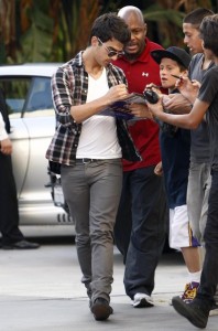 Joe Jonas spotted as he arrives for the game 1 of the NBA Finals at the Staples Center on June 3rd 2010 in Los Angeles 2