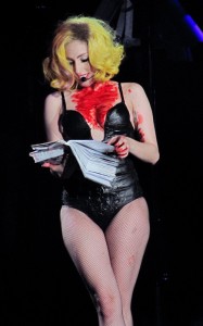 Lady GaGa picture from the murder scene during her latest concert performance on June 3rd 2010 in Manchester 2