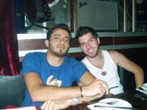 Star Academy seven student Bassel Khoury was seen yestarday on June 4th 2010 together with Jack Haddad as they spent the night at a Club in Beirut 3