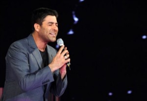 pictrure of the Star Academy 7 prime 16th finale during the performance of singer Wael Kfoury on stage 3