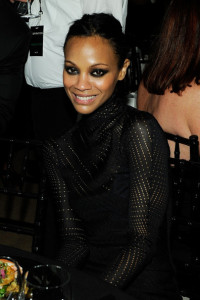 Zoe Saldana at the 2010 amfAR New York Inspiration Gala held on June 3rd 2010 at The New York Public Library 6