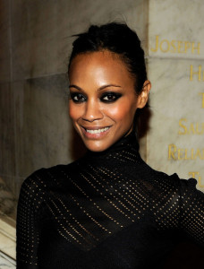 Zoe Saldana at the 2010 amfAR New York Inspiration Gala held on June 3rd 2010 at The New York Public Library 3