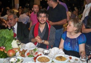 Nassif Zeitoun new photo at the finale prime after party dinner with his mother