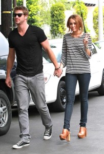 Miley Cyrus and her boyfriend Liam Hemsworth spotted together on June 8th 2010 while in Toluca Lake 1