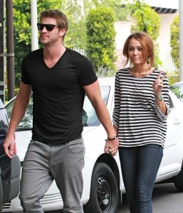 Miley Cyrus and her boyfriend Liam Hemsworth spotted together on June 8th 2010 while in Toluca Lake 2