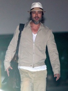 Brad Pitt spotted leaving a studio after working late on June 9th 2010 in Culver City 3