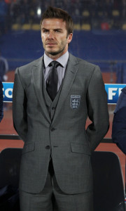 David Beckham on the bench of the England team during England vs USA football world cup match on June 12th 2010 in South Africa 5