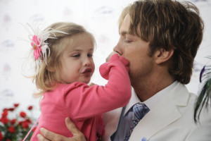 Larry Birkhead and daughter Dannielynn seen together at the 136th Kentucky Derby on May 1st 2010 in Louisville Kentucky 5