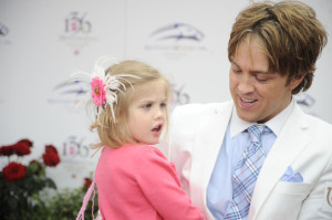 Larry Birkhead and daughter Dannielynn seen together at the 136th Kentucky Derby on May 1st 2010 in Louisville Kentucky 2