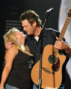 Blake Shelton and Miranda Lambert perform together during the 2010 CMA Music Festival on June 13th 2010 in Nashville Tennessee 7