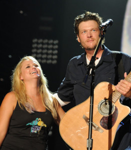 Blake Shelton and Miranda Lambert perform together during the 2010 CMA Music Festival on June 13th 2010 in Nashville Tennessee 3