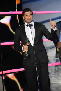 Lebanese singer Wael Kfouri during the 2010 annual Murex dor awards in Lebanon