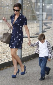 Victoria Beckham spotted with her son on June 14th 2010 at the Westway Sports Centre in London England 2