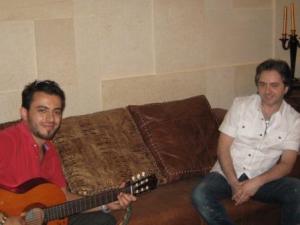 Bassel Khoury recent picture with Lebanese singer and composer Marwan Khouri 2