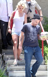 Britney Spears and her boyfriend Jason Trawick seen on June 19th 2010 in Calabasas 4