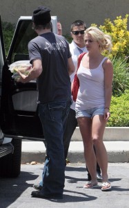 Britney Spears and her boyfriend Jason Trawick seen on June 19th 2010 in Calabasas 2