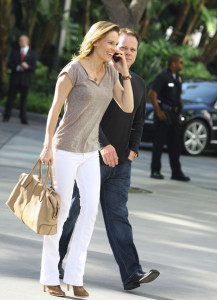 Hilary Swank seen on June 16th 2010 at the Staples Center in Los Angeles to watch the Lakers in Game Six of the NBA Finals 3