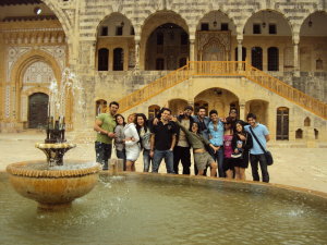 picture of all the star academy 7 students as they were touring lebanon in april 2010 2