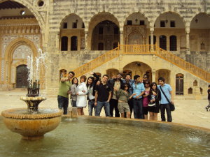 picture of all the star academy 7 students as they were touring lebanon in april 2010 1