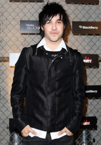 Pete Wentz arrives at the BlackBerry Pearl BlockParty at Carriageworks on June 17th 2010 in Sydney Australia 2