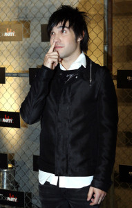 Pete Wentz arrives at the BlackBerry Pearl BlockParty at Carriageworks on June 17th 2010 in Sydney Australia 5