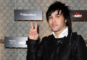 Pete Wentz arrives at the BlackBerry Pearl BlockParty at Carriageworks on June 17th 2010 in Sydney Australia 3