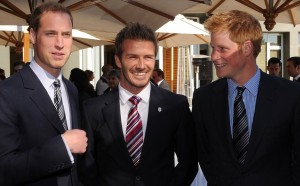 Prince William and Prince Harry seen with David Beckham on June 19th 2010 at a FIFA reception held at the Saxon Hotel in Johannesberg South Africa 5