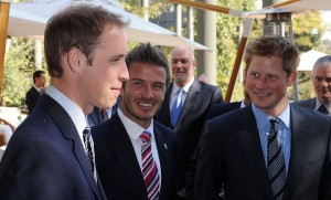 Prince William and Prince Harry seen with David Beckham on June 19th 2010 at a FIFA reception held at the Saxon Hotel in Johannesberg South Africa 4