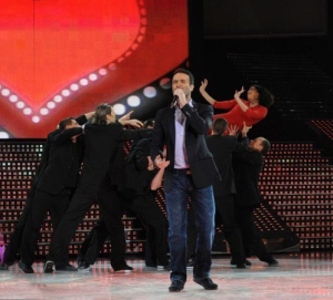 picture of the fifth Prime of star academy seven on March 26th 2010 with singer Ayman Zbeeb prime6 8