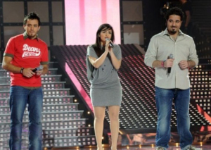 prime 9 of Star Academy on april 16th 2010 picture of the three nominees 3