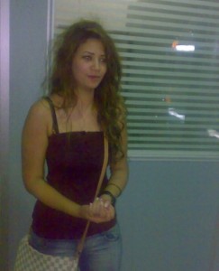 Rania Naguib picture as she reaches back to her country after she was voted off the star academy season 7 competition 1