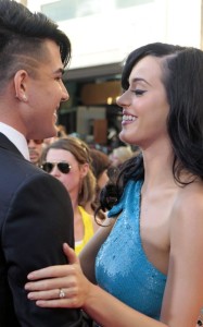 Adam Lambert arrives on the red carpet of the MuchMusic Video Awards on June 20th 2010 in Toronto Canada along with Katy Perry